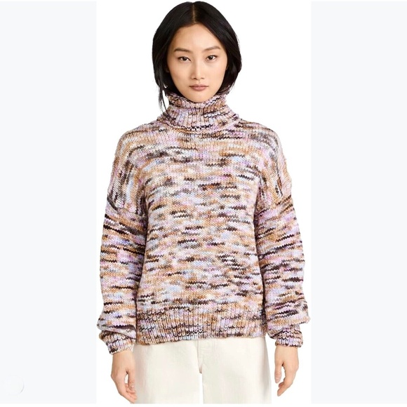 A.L.C. Harper Multi Color Wool Knit Turtleneck Sweater XS - Picture 1 of 8